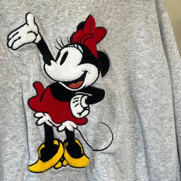 Minnie Mouse Grey Crewneck Sweater Size XXL - Picture 3 of 6